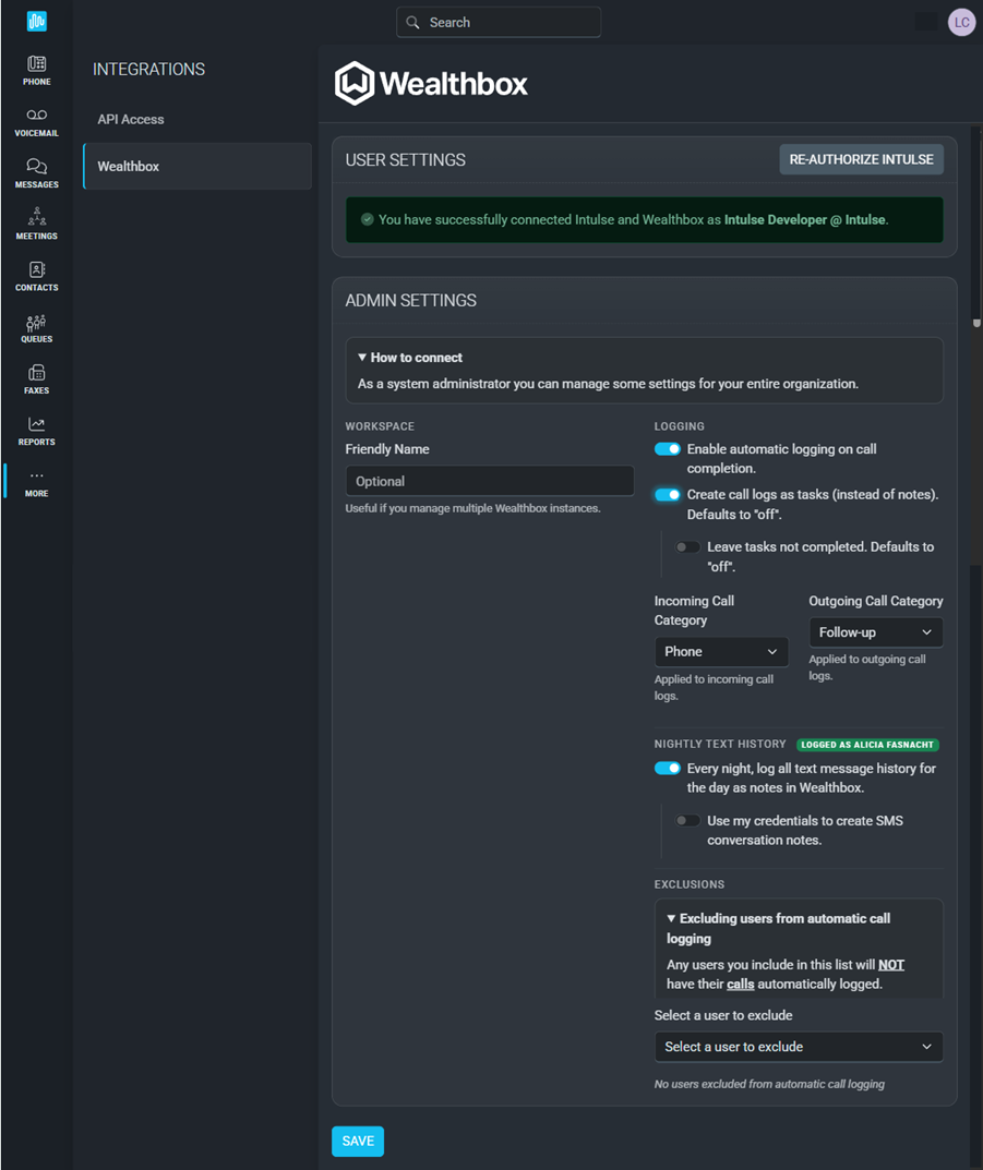 Wealthbox Admin